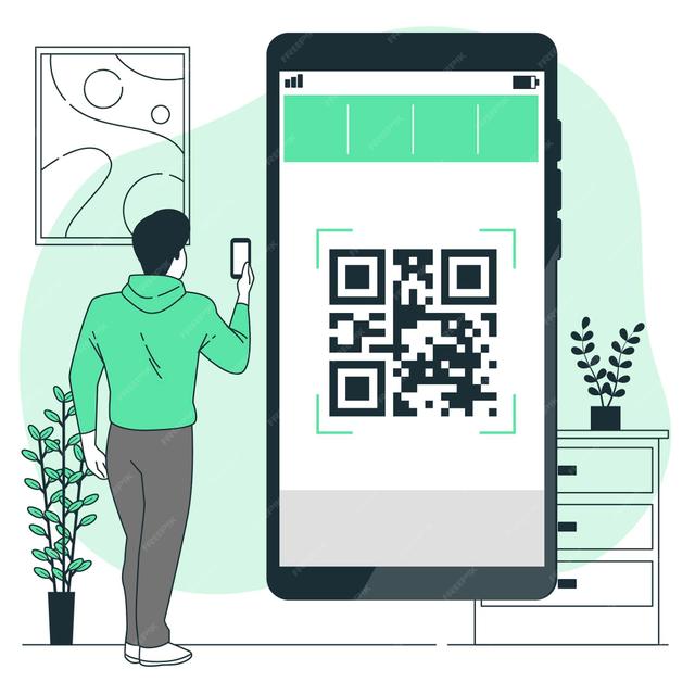 Qr Code illustration